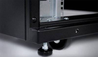 Шкаф серверный ЦМО (ШТК-СП-48.8.12-44АА-9005) напольный 48U 800x1130мм пер.дв.перфор. задн.дв.перфор. 2 бок.пан. 1350кг черный 890мм 170кг 180град. 2215мм