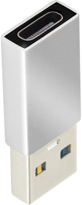 Адаптер Buro BU-USB3-Am-Cf ver3.0 USB A(m) USB Type-C (f) серебристый (пакет)