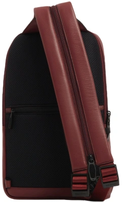 Рюкзак слинг Piquadro Russel CA6764W137/CU красное дерево натур.кожа