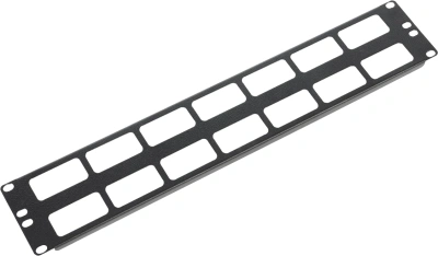 Кабельный органайзер горизонтальный ЦМО ГКО-О-2-9005 двухсторонний окна 2U шир.:19" глуб.:10мм
