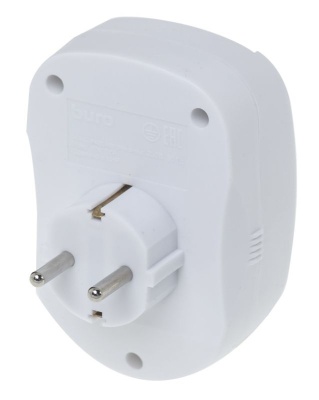 Сетевой фильтр Buro 100SH-Plus-W (1 розетка) белый (коробка)