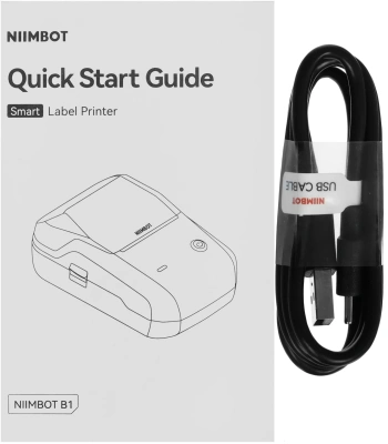 Термопринтер Niimbot B1 (1746798) 203dpi 50мм/с/USB/BT для печ.этик. зеленый