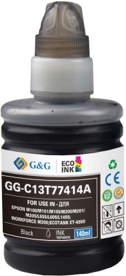 Картридж струйный G&G GG-C13T77414A черный пигментный (140мл) для Epson M100/105/200/205