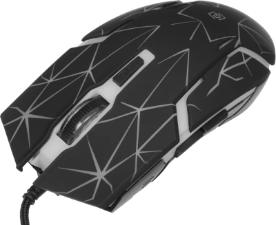 Мышь Оклик 701G черный оптическая 3600dpi USB для ноутбука 6but (1884623)