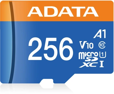 Флеш карта microSDXC 256GB A-Data AUSDX256GUICL10A1-RA1 Premier + adapter