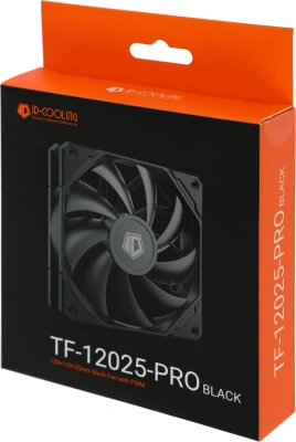 Вентилятор для корпуса ID-Cooling TF-12025-Pro 120х120x25 черный 4-pin 35.2дБ (TF-12025-PRO BLACK) Ret