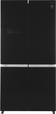 Холодильник Hitachi R-WB820VUC2 GBK 3-хкамерн. черный стекло инвертер