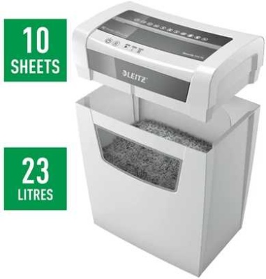 Шредер Leitz IQ Home Office (секр.P-4) фрагменты 10лист. 23лтр. скрепки скобы