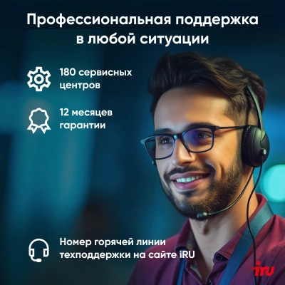 Моноблок IRU Planio 235 23.8" Full HD Ryzen 5 3500U (2.1) 8Gb SSD256Gb Vega 8 Windows 11 Pro 64 GbitEth WiFi BT 65W Cam серебристый 1920x1080