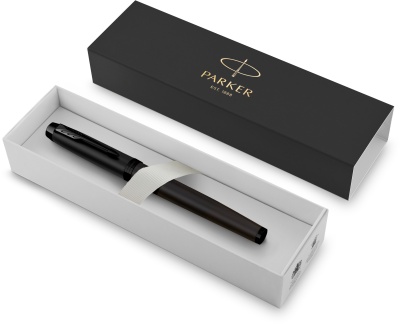 Ручка роллер Parker IM Achromatic T317 (2127743) Matt Black F черн. черн. подар.кор.