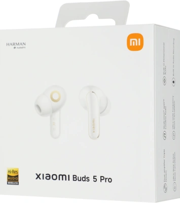 Гарнитура внутриканальные Xiaomi Buds 5 Pro BT белый беспроводные bluetooth в ушной раковине (BHR9642GL)