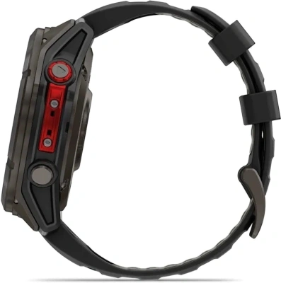 Смарт-часы Garmin Fenix 8 Pro 51мм 1.4" MicroLED корп.угольно-серый рем.черный разм.брасл.:127-225мм (010-03380-01)