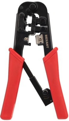 Инструмент обжимной Rexant HT-568R 12-3432 для RJ-45/RJ-12/RJ-11 красный