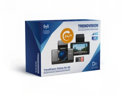 Видеорегистратор TrendVision Online Air 4G черный 1080x1920 1080p 160гр. GPS Allwinner V853