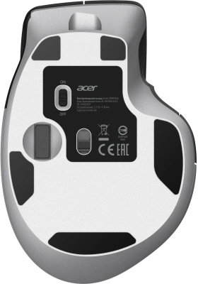 Мышь Acer OMR405 черный оптическая 4800dpi беспров. BT/Radio USB 9but (ZL.MCEEE.02V)