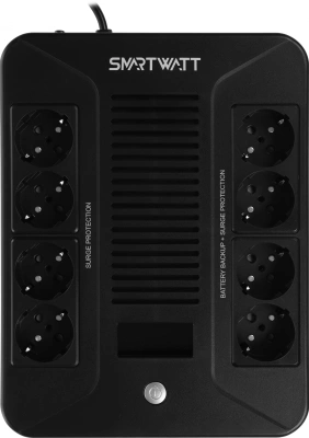 Источник бесперебойного питания Smartwatt Safe Pro LCD 480Вт 800ВА черный