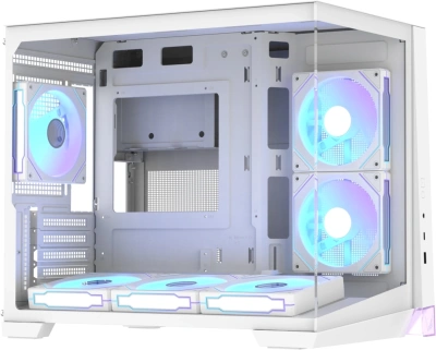 Корпус Formula Crystal Z4M Plus белый без БП mATX 3x120mm 1xUSB3.0 audio bott PSU