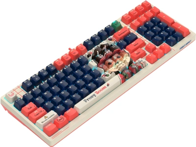 Клавиатура A4Tech AT98 Proxy Boom бежевый/красный USB for gamer LED (AT98) кабель 1.8м