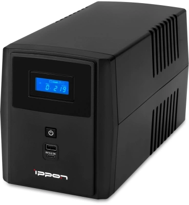Источник бесперебойного питания Ippon Smart Power Pro II Euro 2200 1200Вт 2200ВА черный