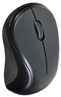 Мышь Оклик 605SW черный оптическая 1200dpi беспров. USB для ноутбука 3but (384108)