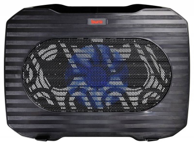 Подставка для ноутбука Buro BU-LCP156-B114 15.6" 357x265x33мм 1xUSB 1x 140ммFAN 345г металлическая сетка/пластик черный
