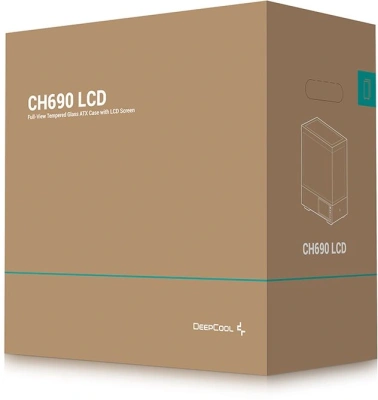 Корпус Deepcool CH690 LCD черный без БП ATX 10x120mm 10x140mm 2xUSB3.0 audio bott PSU
