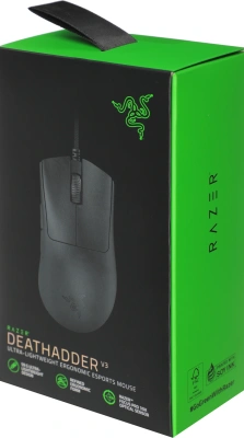 Мышь Razer DeathAdder V3 черный оптическая 30000dpi USB 6but (RZ01-04640100-R3M1)