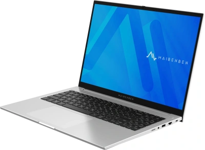 Ноутбук Maibenben M16B-R574UM Ryzen 5 7430U 8Gb SSD512Gb AMD Radeon Graphics 16" IPS FHD+ (1920x1200) Windows 11 Home silver WiFi BT Cam 4825mAh (M16B-R574UM0B14HS3E10)