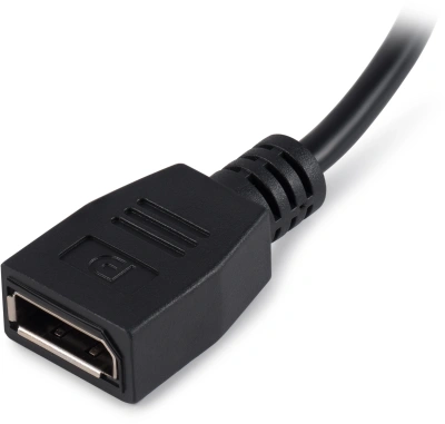 Переходник Buro HDMI (m)/DisplayPort (f) черный (BU-HDMI(M)-DP(F))