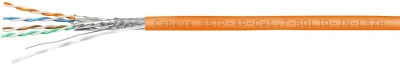 Кабель Cabeus SSTP-4P-CAT.7-SOLID-IN-LSZH кат.7 S/FTP 4 пары LSZH внутренний 305м оранжевый