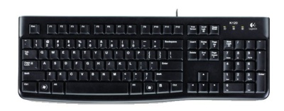 Клавиатура Logitech K120 черный USB (920-002522) кабель 1.5м