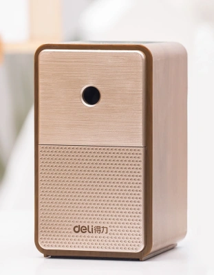 Точилка для карандашей механическая Deli 71160Brown 1 отверстие пластик коричневый