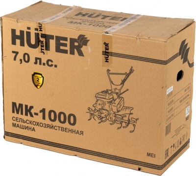 Мотоблок Huter MK-1000P бензиновый 5.1кВт 7л.с. (70/5/30)