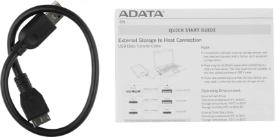 Жесткий диск A-Data USB3.1 2TB AHV620S-2TU31-CBL HV620S 2.5" синий