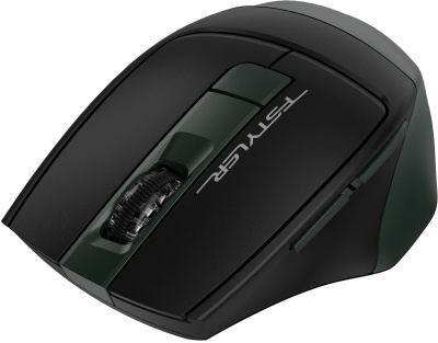 Мышь A4Tech Fstyler FB35S темно-зеленый/черный оптическая 2000dpi беспров. BT/Radio USB для ноутбука 5but (FB35S USB MIDNIGHT GREEN)