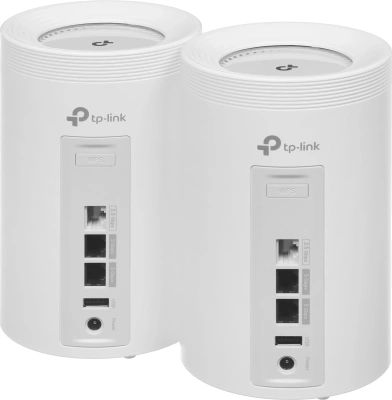 Бесшовный Mesh роутер TP-Link Deco BE65 Pro (DECO BE65 PRO(2-PACK)) BE9300 100/1000/2500/5000BASE-T белый (упак.:2шт)