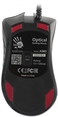Мышь A4Tech Bloody A90 черный оптическая 6200dpi USB 8but