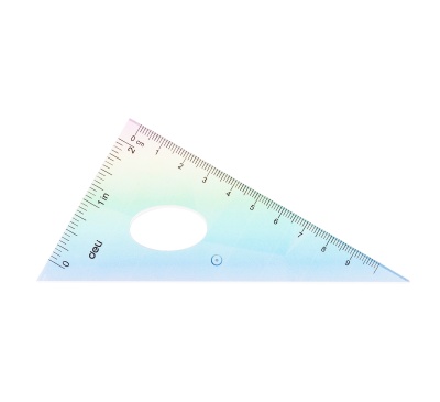 Набор линеек Deli EH652 пластик дл.15см ассорти компл.:лин 15см/2 угольн/трансп пластиковый пакет с европодв.