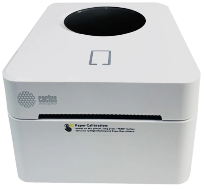 Термопринтер Cactus CS-TP-D410U-W 203dpi 160мм/с/USB для печ.этик. белый