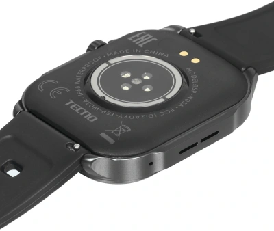 Смарт-часы Tecno Watch 3 Active 2.04" LCD корп.черный рем.черный (W03A)