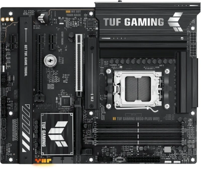 Материнская плата Asus TUF GAMING B850-PLUS WIFI Socket AM5 AMD B850 4xDDR5 ATX AC`97 8ch(7.1) 2.5Gg RAID+HDMI+DP