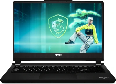 Ноутбук MSI Cyborg 15 C2WE-016XRU Core 7 240H 16Gb SSD1Tb NVIDIA GeForce RTX5050 8Gb 15.6" IPS FHD (1920x1080) FreeDOS grey WiFi BT Cam (9S7-15T121-016)