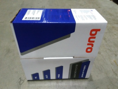 Кабель сетевой Buro BU-CCA-040-100M UTP 4 пары cat.5E solid 0.40мм CCA 100м серый