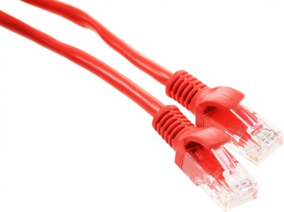 Патч-корд Premier PP12-1.5M/R 1000Гбит/с UTP 4 пары cat.5E CCA molded 1.5м красный RJ-45 (m)-RJ-45 (m)