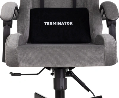 Кресло игровое Knight Terminator серый Light-19 крестов. металл