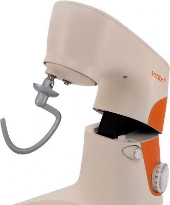 Миксер планетарный Vitek VT-PM0331 1800Вт кремовый/оранжевый