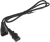 Шнур питания Hyperline PWC-IEC13-IEC14-1.0-BK C13-С14 проводник.:3x0.75мм2 1м 230В 10А (упак.:1шт) черный