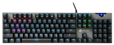 Клавиатура Оклик 935G RAGNAR механическая черный USB Multimedia for gamer LED (подставка для запястий) (1460068) кабель 1.2м