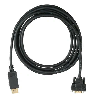 Кабель аудио-видео Buro 1.1v DisplayPort (m)/VGA (m) 3м. позолоч.конт. черный (BHP DPP_VGA-3)