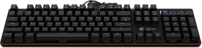 Клавиатура Оклик 990 G2 механическая черный USB Multimedia for gamer LED (1875240) кабель 1.8м